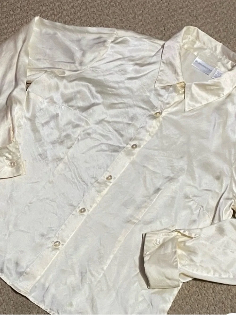 Worthington women’s size large 100% silk, long sleeve dress blouse - Picture 7 of 16